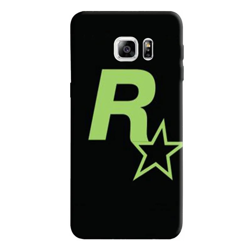 Rockstar gta 5 Grand Theft Авто жесткий черный чехол для телефона samsung Galaxy 8 9 plus 6 7 edge 4