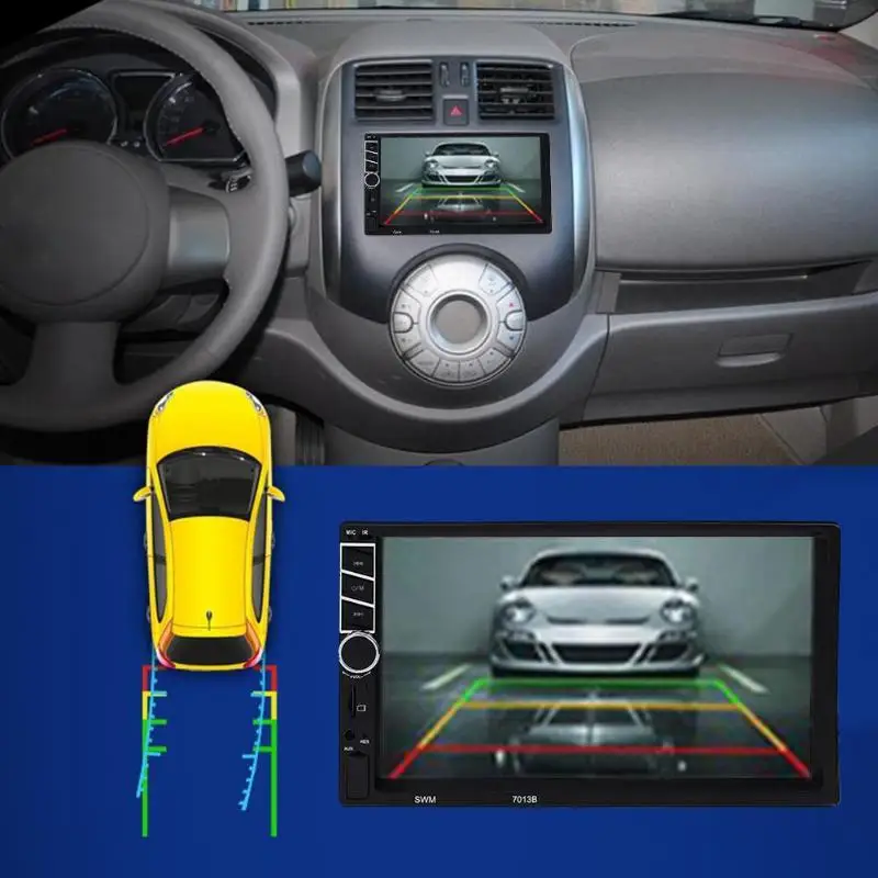 Clearance Universal 7inch Touch Screen Car Multimedia GPS Car Play FM Radio GPS Navigation MP5 Player for Apple Android Phone Charging 5