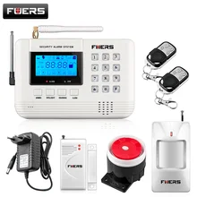 Fuers 433Mhz Gsm Alarm System For Home Remote Control Wireless Gsm Sms Call Pstn Phone Dual Network Security Gsm Alarm System