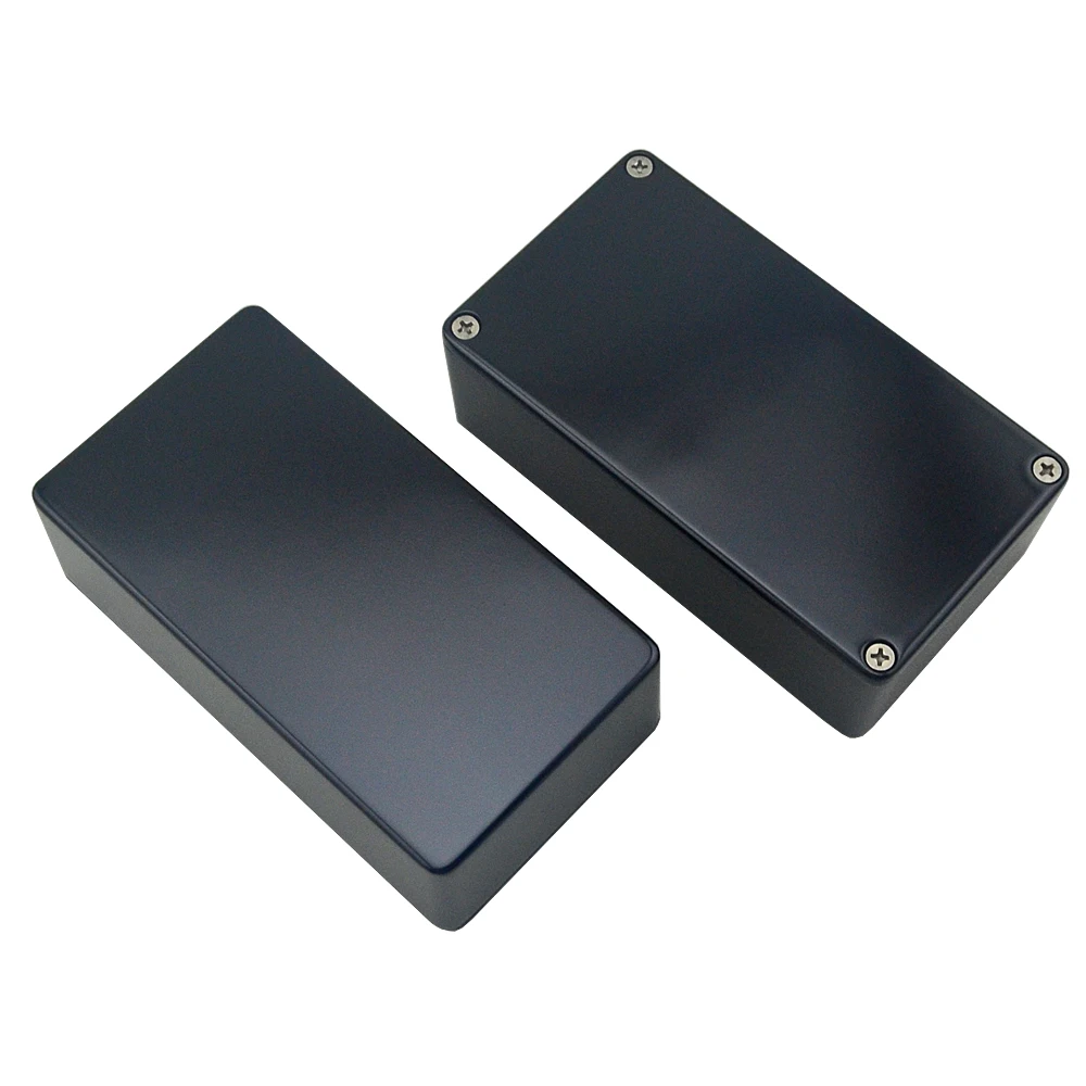2pcs 1590N1 Black Diecast Aluminium Enclosure for guitar effect pedal