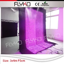 Китай alibaba Гибкая светодиодная занавеска экрана