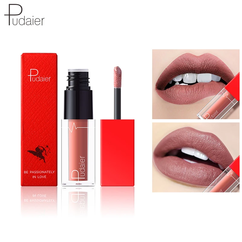 Us 232 15 Offmatte Lip Gloss Tint Lip Makeup Gloss Brillo De Labios Lipstick Nude Velvet Rouge A Levres Liquide Mat Sexy Beauty Non Stick Cup In