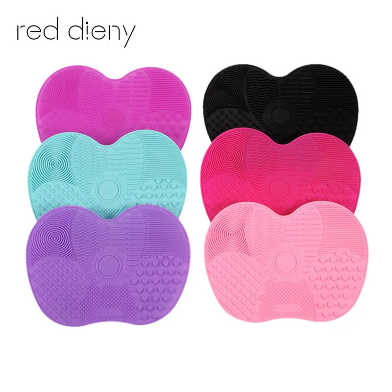 

Newest Silicone Makeup Brush Cleaning Mat Washing Tools Hand Tool Pad Sucker Scrubber Board Washing Cosmetic Brush Cleaner Tool