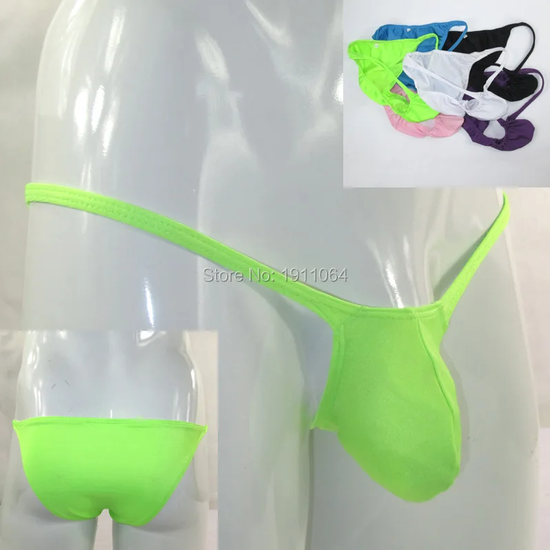 

Mens Pouch Bikini Bulge Enhancer Low Rise Moderate Back G7031 Swimsuit tricot