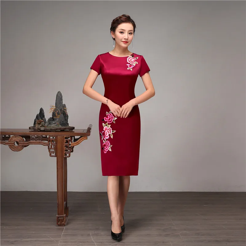 knee length qipao