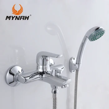 

MYNAH Russia free shipping Shower system Tropical Shower Shower rack with mixer Tap Wall Mounted M3037