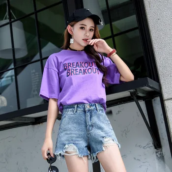 

Fashion Summer Womens Hot Sale irregular Wide Leg Hot Pants Casual High Waist Denim Shorts Jeans Short Femme