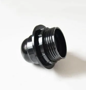 

E27 black bakelite plastic half-tooth lamp Base DIY Lighting E27 Holder x10