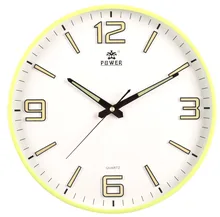 POWER Brand New 13-Inch Round Wall Clock With Silent Non-Ticking Night Light For Indoor Kitchen Horloge Mural