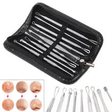 Быстрая отправка 9 шт. набор инструментов для удаления угревой головки прыщи угревая сыпь инструмент для удаления дефектов кожи Прямая