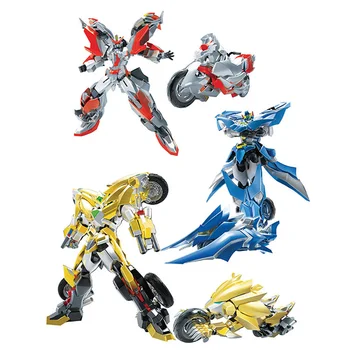 

Dinosaur Ranger Rescue Team Deformation Motorcycle Transformation Robot Action Figure King Kong Model Boy Toy