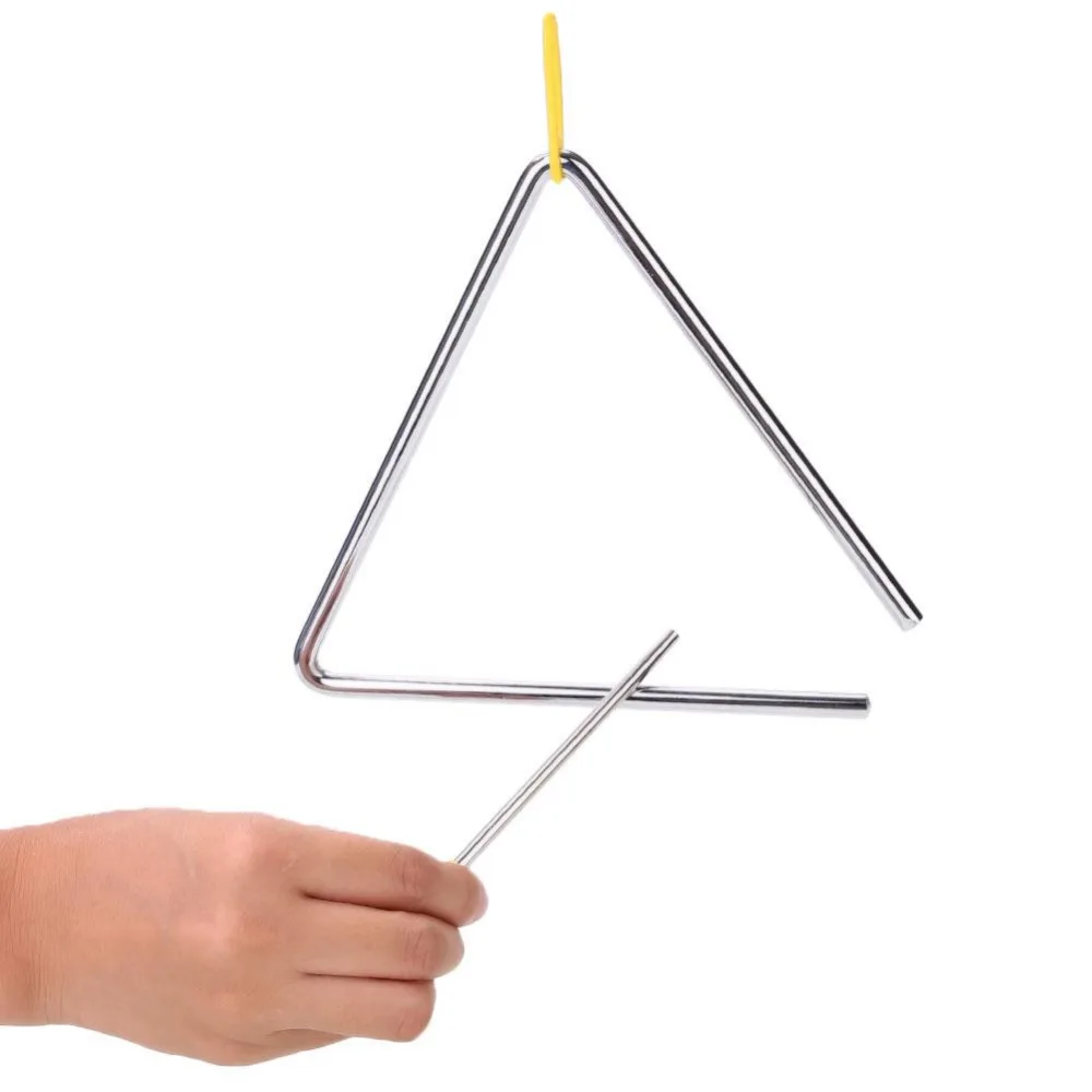 7 Inch Children Musical Instruments Triangle Bell Percussion