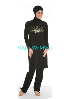 

Muslim Bath Modest Muslim girls Swimwear For Women Beach Burkinis Islamic Sport Wear Bathing hijab cheap Swimsuit