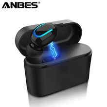 

ANBES Wireless Bluetooth Earphones V5.0 Stereo Earbuds Mini Bluetooth Headphone Magnetic Sport Headset with Charging Case