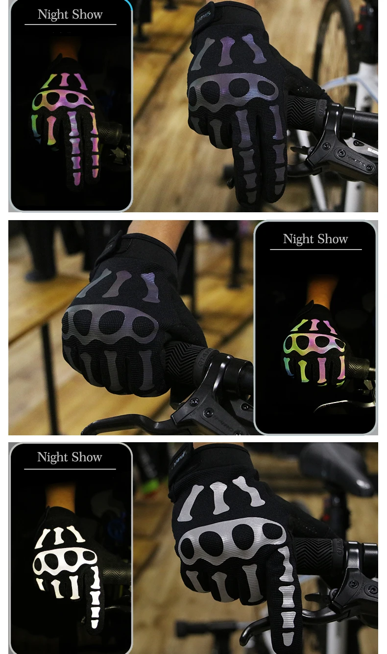 SPAKCT светоотражающие велосипедные перчатки коготь привидения походные перчатки для кемпинга противоскользящие беговые велосипедные перчатки для спорта на открытом воздухе мужские и женские перчатки