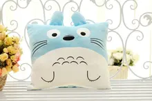 Multi-function Creative Cute Plush Round My Neighbor Totoro Pillow Cushion+Blankets Japan Anime TOTORO Pillow Cartoon Cat Pillow