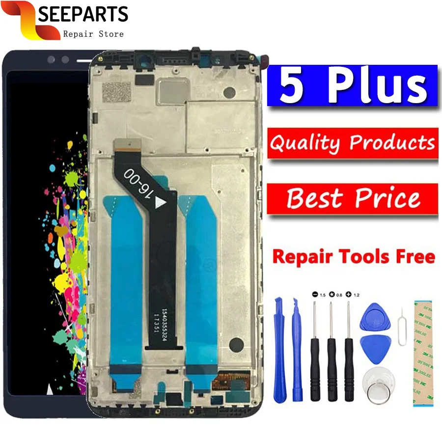 

Original Xiaomi Redmi 5 Plus LCD Display Touch Screen 100% New FHD 5.99" Digitizer Assembly Replacement Accessory Redmi5 Plus