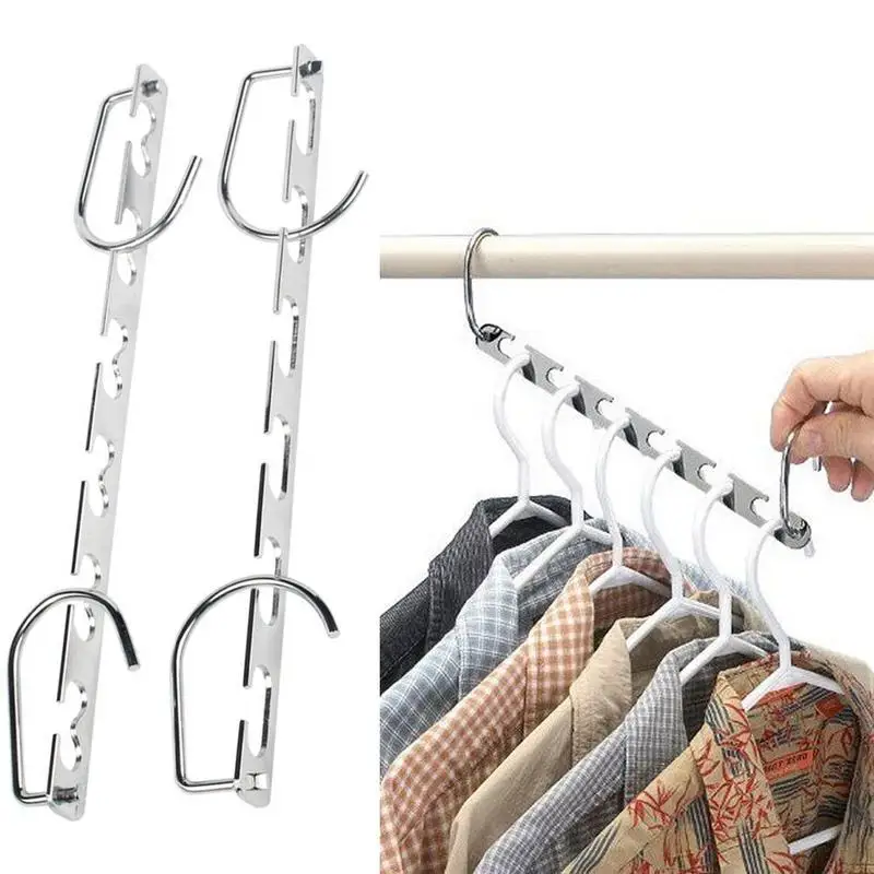 1 шт. многофункциональная металлическая каскадная вешалка для одежды сушилка для одежды для экономии пространства вешалка Органайзер