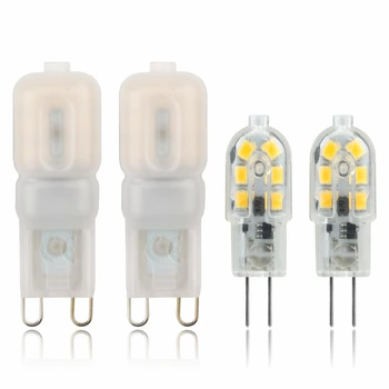 

2pcs/lot LED Bulb 3W 5W G4 G9 Light Bulb AC 220V DC 12V LED Lamp SMD2835 Spotlight Chandelier Lighting Replace Halogen Lamps