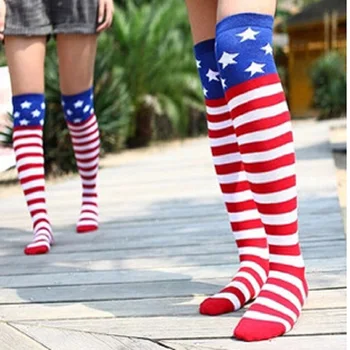 

Limited Cotton Geometric Knee High Socks Sexy Stockings Autumn New Japanese Star Knee-length Stockings