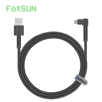 

Foxsun Micro USB Cable Right Angle,90 Degree Android Charger Cable Braided Charger Cords Data Sync for Samsung/LG/Motorola/MP3