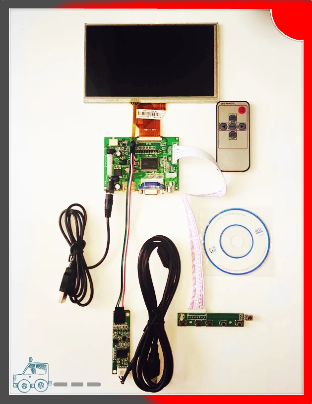 raspberry lcd touch screen driver in stock