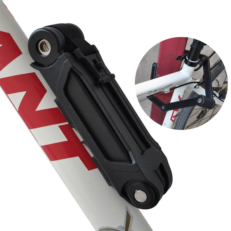 

TONYON Anti-theft Bicycle Lock Professional Foldable Bike Lock MTB Road Cycle Chain Lock 850mm Length Bicycle Locks