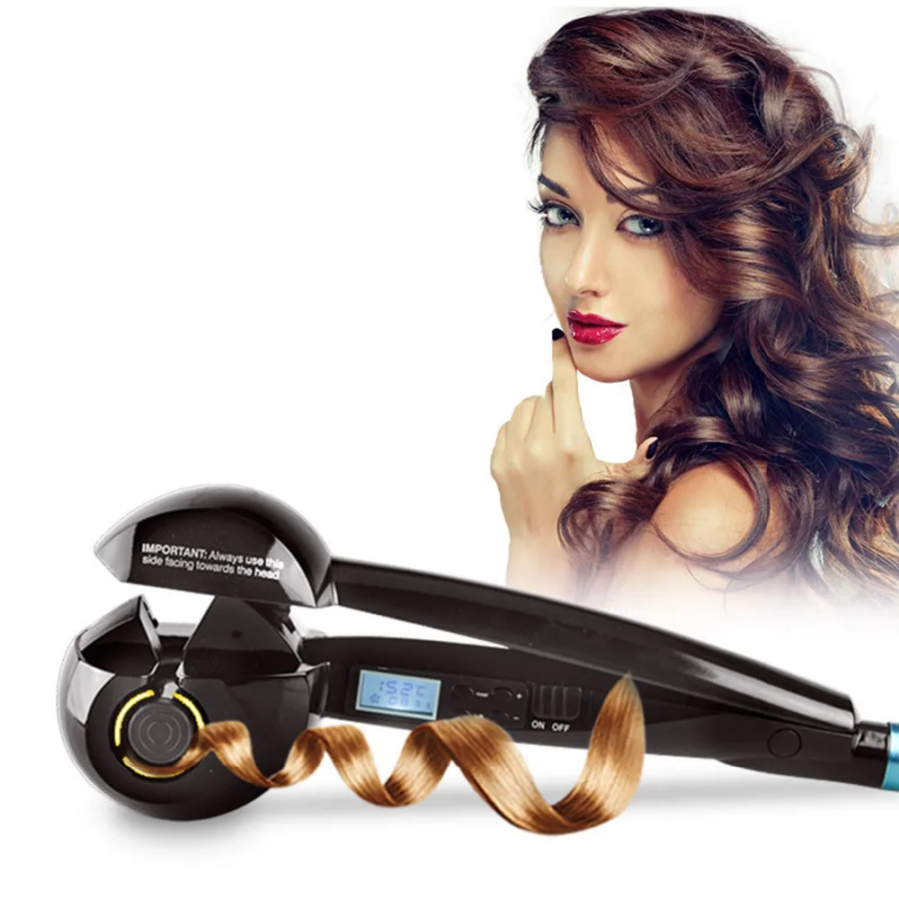 

LCD Screen Curling Iron Automatic Magic Hair Curler Heating Tongs for Hair Curlers Styling Tools Ceramic Wave Hair Curl