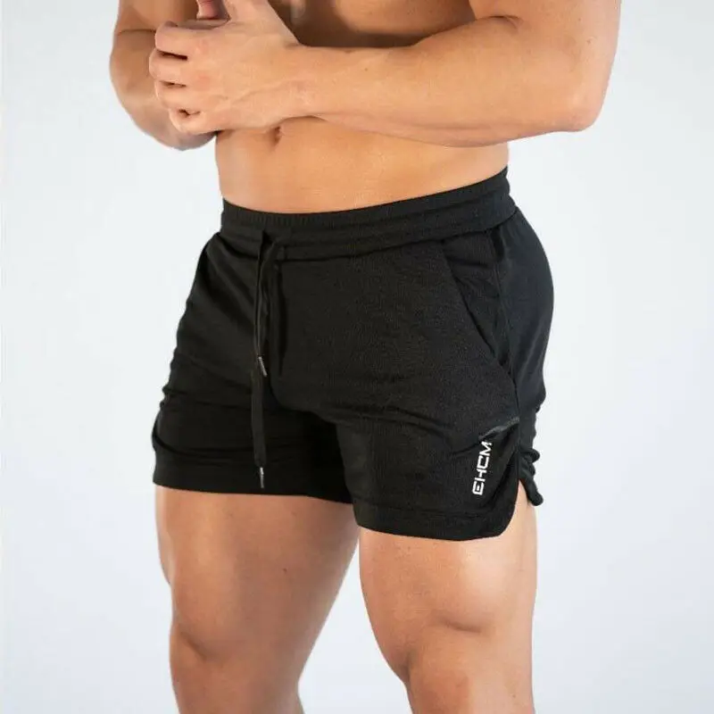 Летние мужские дышащие крутые шорты пляжные короткие брюки купальник Мужские тренажеры фитнес тренировки Бодибилдинг Мужские Jogger тонкая спортивная одежда
