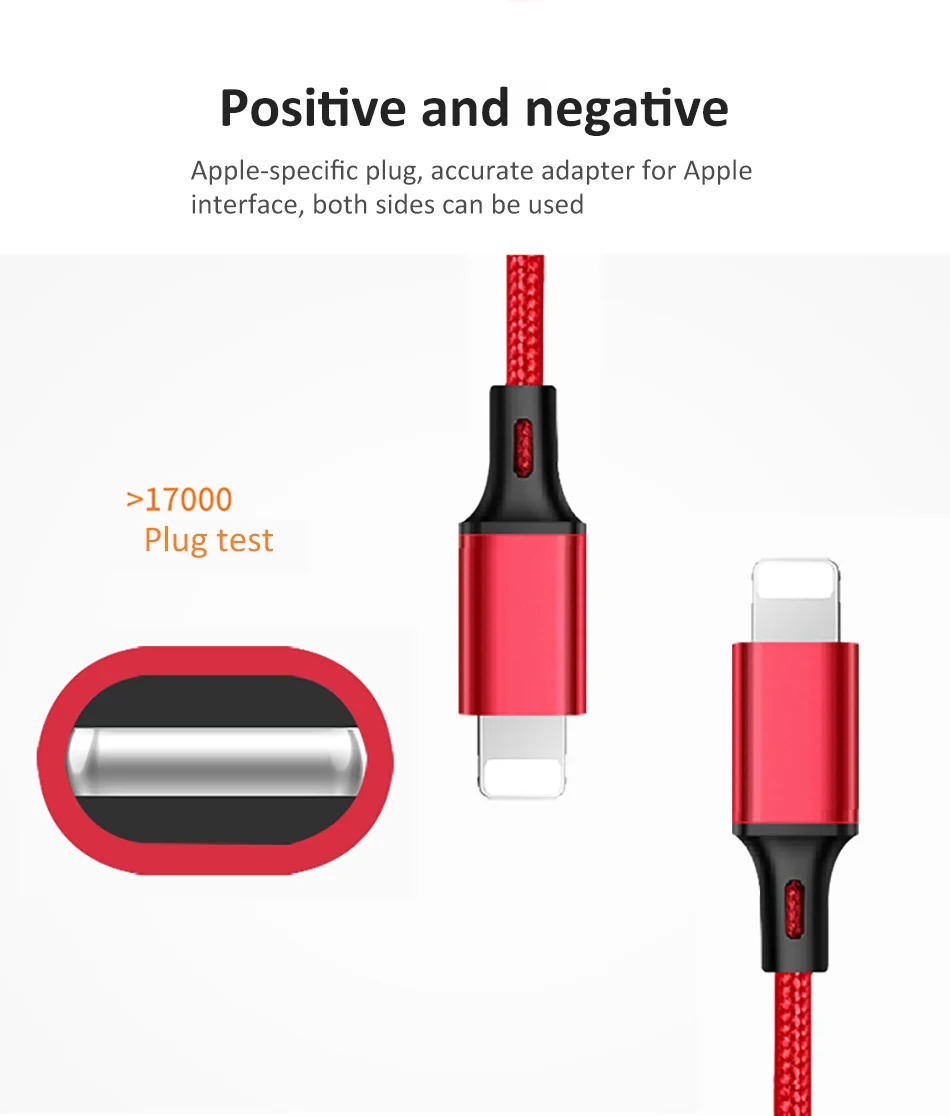 NOHON Nylon Sync Data Charging Cable For iPhone 5 6 7 8 Plus X XS MAX XR Charger Line For iPad Mini 1 2 3 4 Lighting Charge Cord (10)