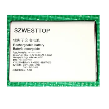 

SZWESTTOP original AB1600GWMT battery For philips E331 cellphone AB1600GWMF Batterie for XENIUM CTE331 smart phone