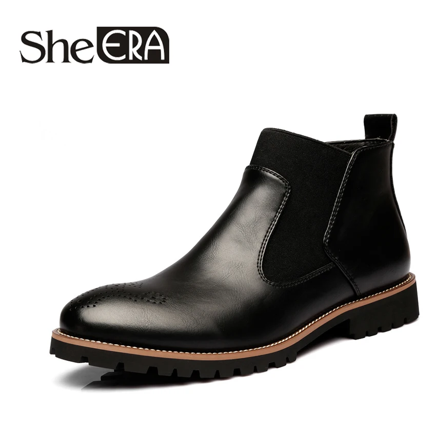 

She ERA 2019 Summer New Men's Boots Fashion Comfortable Large Size Brock Casual Version Boots Men's Shoes Men's Martin Boots