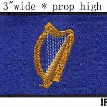 Президентская печать Флаг Ирландии " в ширину с вышивками и заплатами заказа аппликация со стразами/Индивидуальные Жилеты/Хорватия