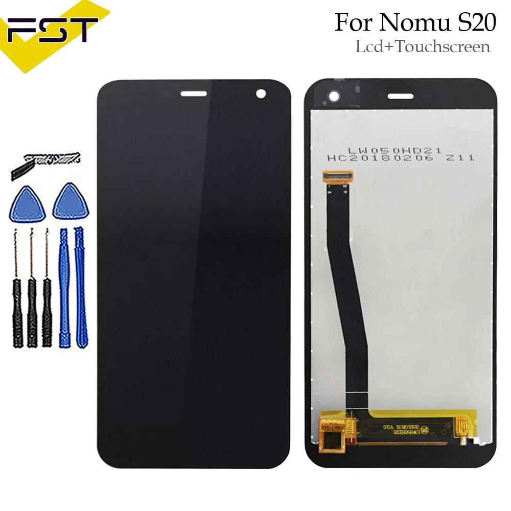 Prezzo Per NOMU S20 Display LCD + Assemblea di Schermo di Tocco di Alta Qualità Testato Digitizer Pannello di Vetro di Ricambio Per S20 LCD