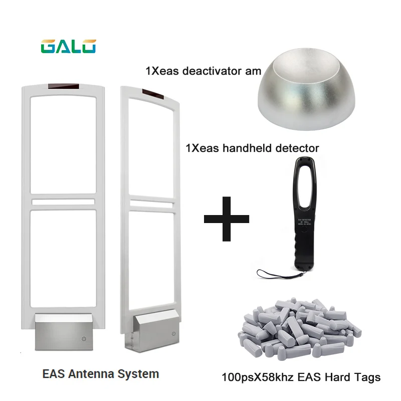 

EAS Security Gate Antenna 58khz System with hard Labels tags & Deactivator & Handheld Tester