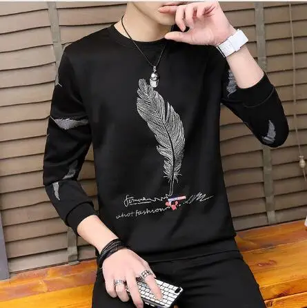 

Men's Long Sleeve Casual Bottoming Shirt Plus Velvet Padded Turtleneck Sweater