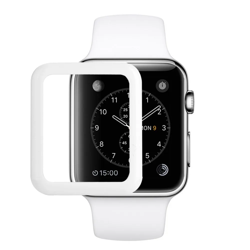 

Premium Glass Film 42mm Real Tempered Glass Screen Protector For Apple Watch Series 1 / 2 42mm Original Package Full Coverage
