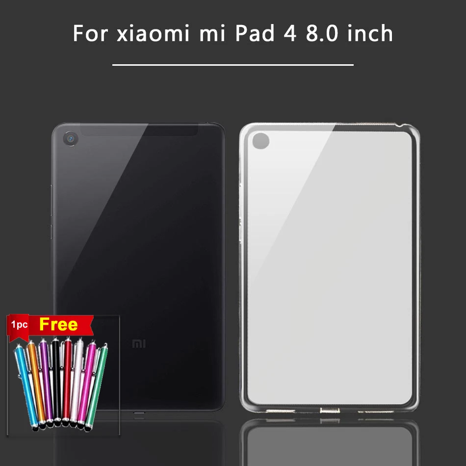 

GUKEEDIANZI Soft Silicone TPU Tablet Case For Xiaomi Tablet Mi Pad MiPad 4 8.0 Inch Matte Silicon Soft Ultra Thin Cover