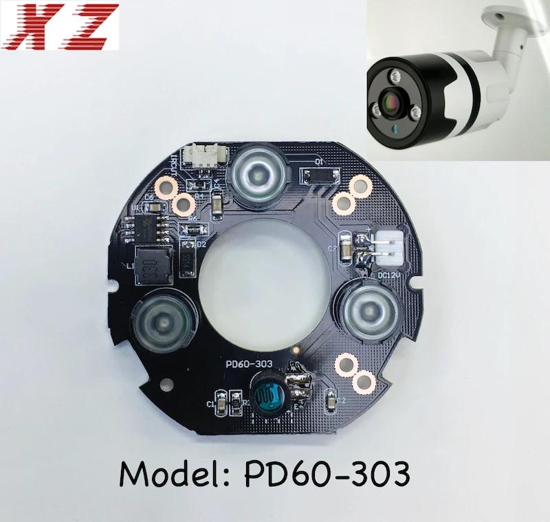 XZ Security Accessory 3535 SMD LED Infrared 3x IR LED board for CCTV cameras night vision 60