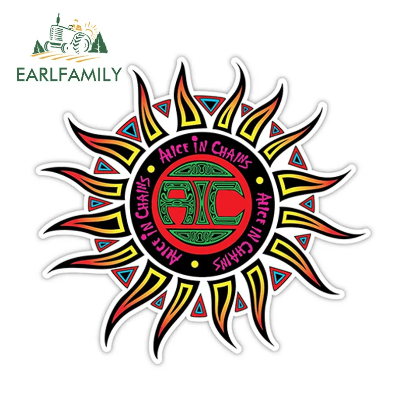 

EARLFAMILY 12cm x 12cm ALICE IN CHAINS Sticker Decal Heavy Metal Vinyl Bumper Waterproof Car Styling Sticker Decoration