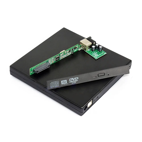  Laptop USB to IDE CD DVD RW ROM External Case Enclosue