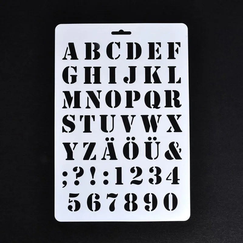 

Lettering Stencils, Letter and Number Stencil, Painting Paper Craft Alphabet and Number Stencils(#1)