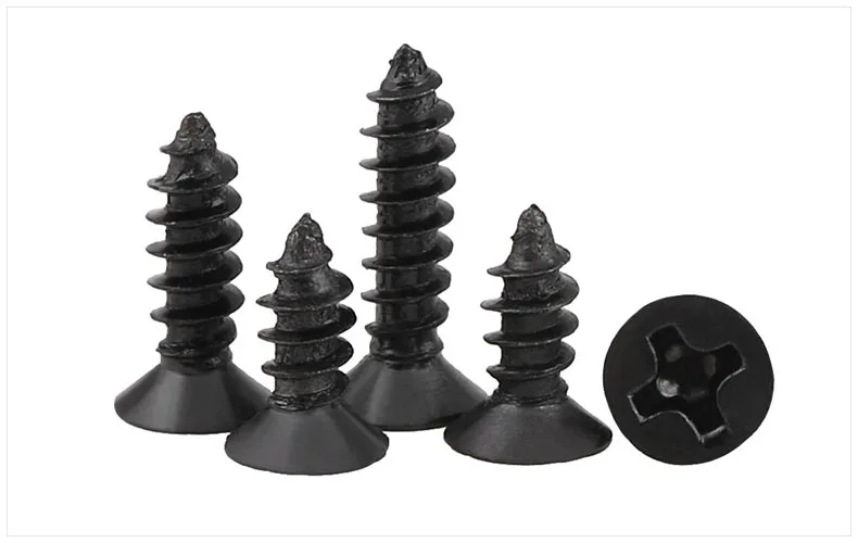 

Flat head screws self-tapping screws Nickel plating Black M1 M1.2 M1.4 M1.7 M2 M2.3 M2.6 M3 screws KA screws