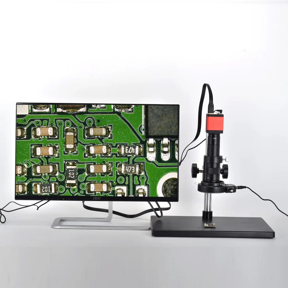 Цифровой промышленный видеомикроскоп 13 МП HDMI 1/3 дюйма CMOS HD VGA комплект камеры для