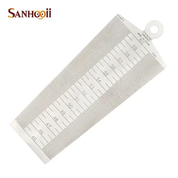 

45-60mm Wedge feeler Gap Hole Stainless Steel Ruler Welding Inspection Taper