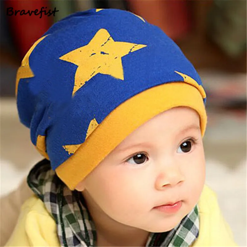 Retail Five Star Infant Caps Cotton Kids Hats For Boy Girl Baby Hat