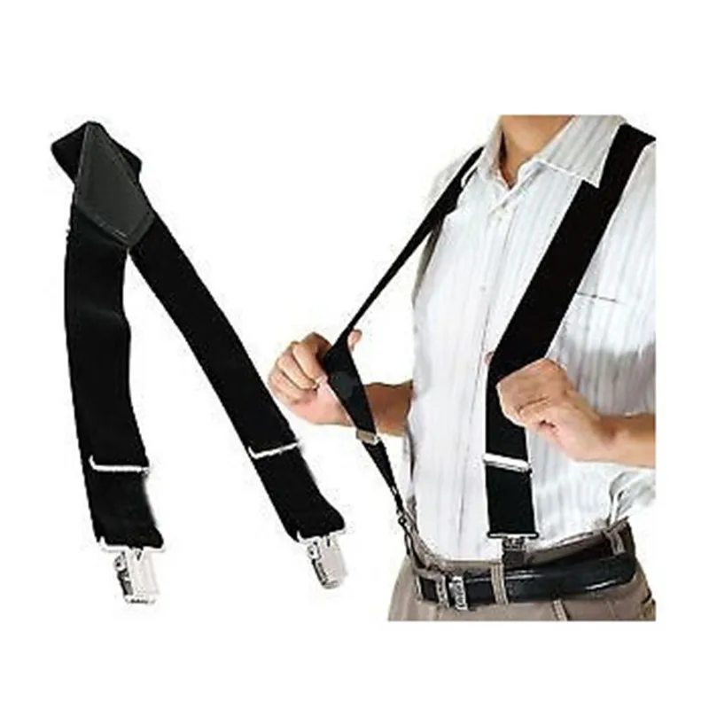 Buy BD058 Hot Sale 5cm Width Men suspenders 4 clips