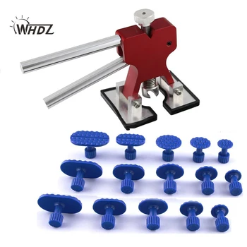 

PDR Tool Dent Lifter Glue pulling Tabs Puller Paintless Dent Repair Tools Hand Llifter with 15 pieces Glue Tabs
