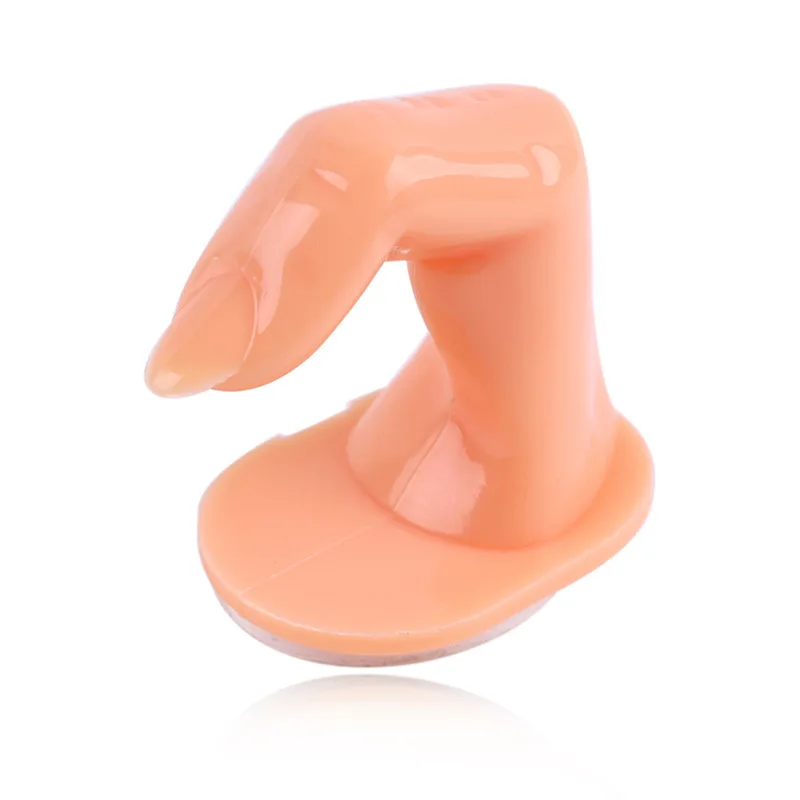 

1pc Plastic Nail Art Training Practicing Practice Display False Tips Finger Fake Hand Acrylic UV Gel Manicure Tool