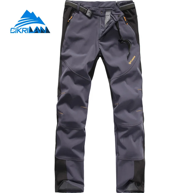 

Men's Winter Outdoor Softshell Trousers Men Women Hiking Pants Waterproof Windproof Thermal Camping hunting Ski Climbing Pants